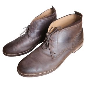 Cole Haan Ogden Chukka Boots Brown Lace Up Sz 11.5